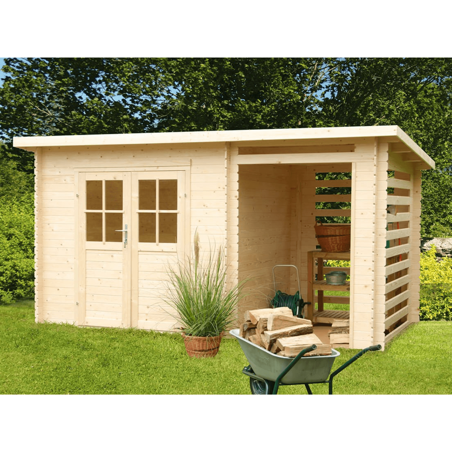 Abri de jardin bois 7,44 m²