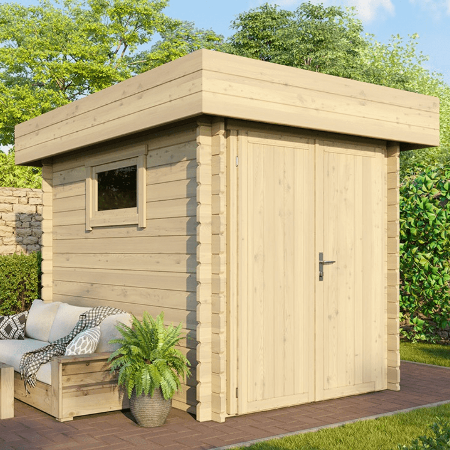 Abri de jardin bois 4,7 m²