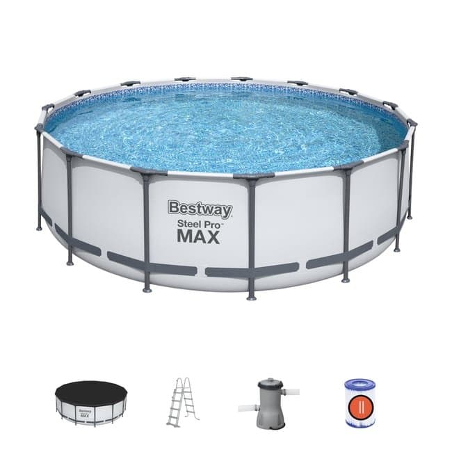 Piscine hors-sol Bestway Steel Pro diamètre 4,57 m, hauteur 1,22 m