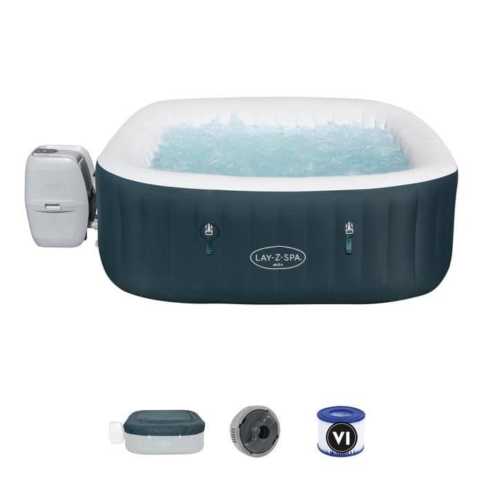 Spa gonflable carré Bestway Ibiza AirJet 6 places